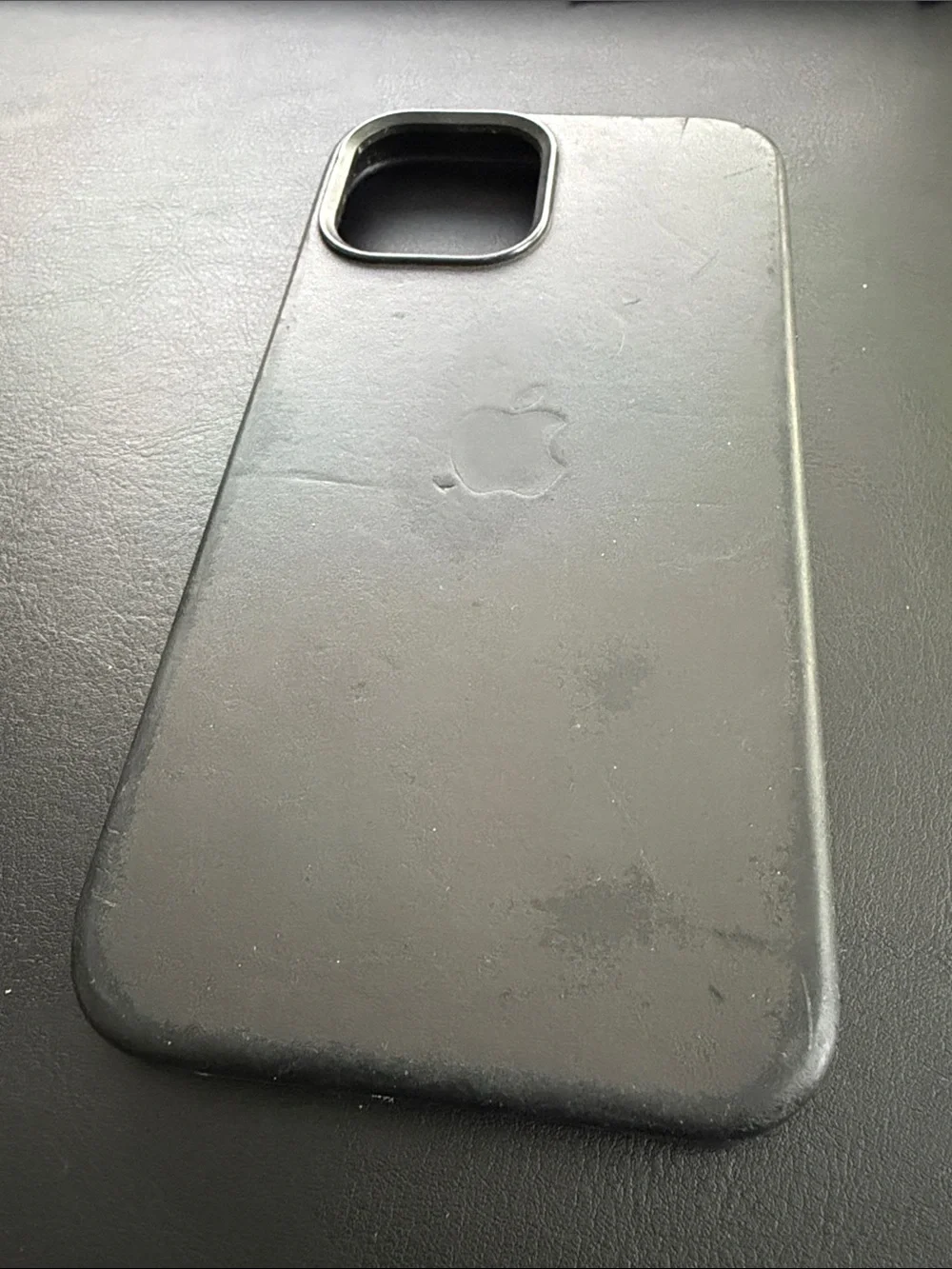 Apple iPhone 12 Pro Max 256GB unlocked with Black Apple leather case
